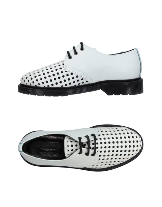 Philippe Model Woman Lace-up shoes Ivory Leather