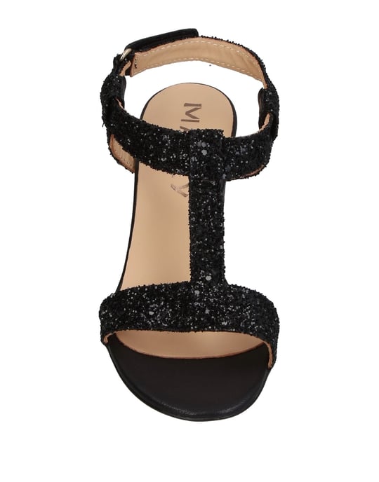 Mally Black Heeled Sandals