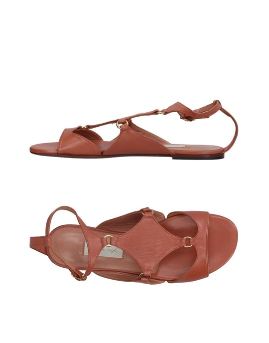 L' Autre Chose Pale Pink Leather Sandals
