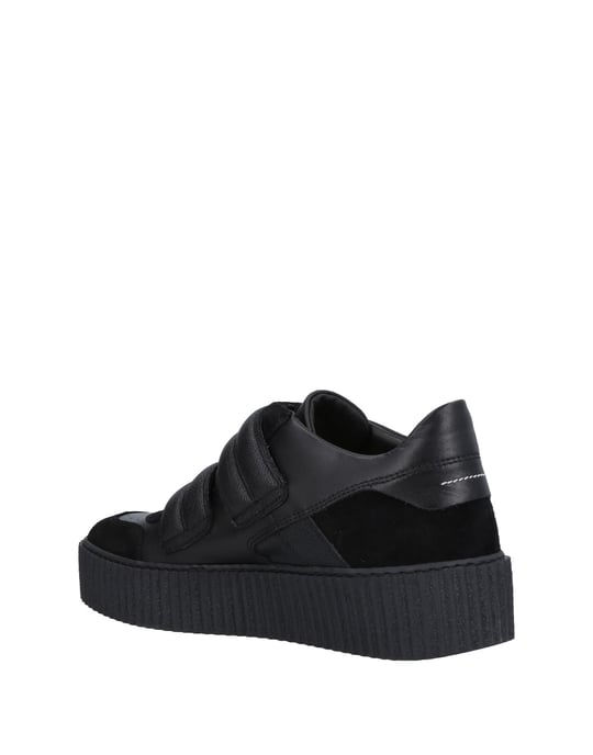 MM6 Maison Margiela Black Leather Sneakers