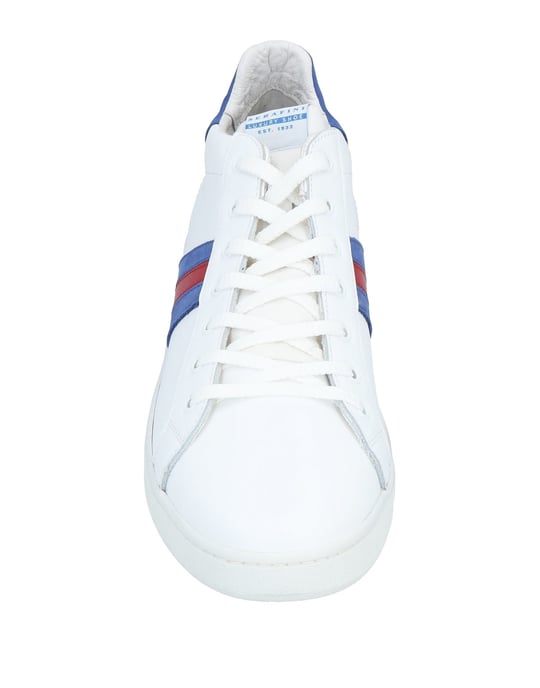 Serafini Luxury White Leather Sneakers
