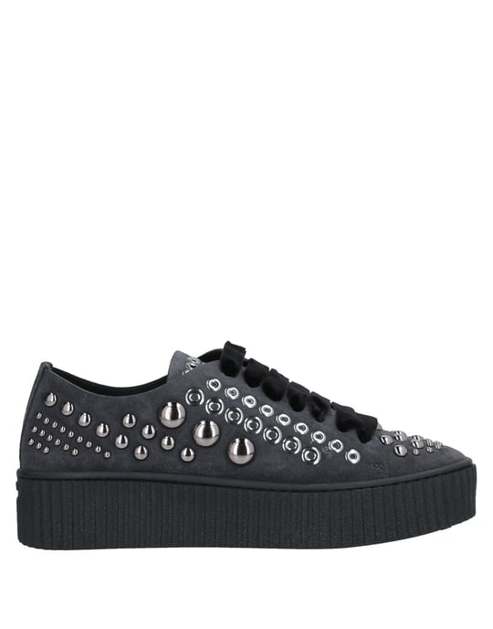 Pinko Lead Leather Studded Sneakers