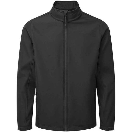 Premier Mens Recycled Wind Resistant Soft Shell Jacket (Schwarz) - Image 1