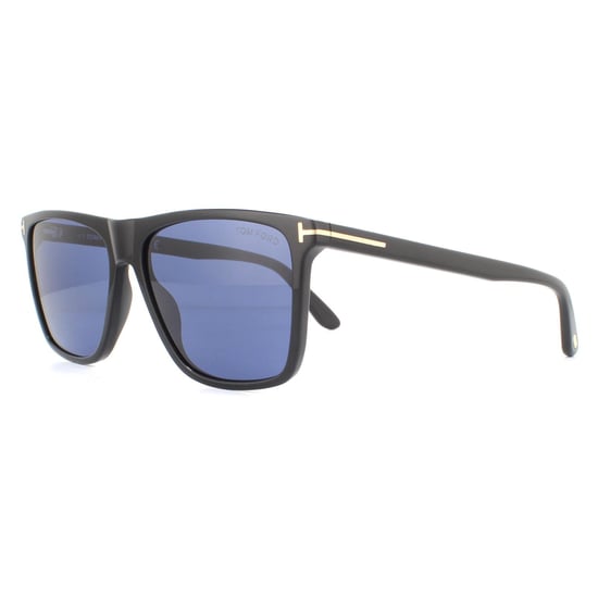 Tom Ford Sonnenbrille Fletcher FT0832 01V Glänzend Schwarz Blau - Image 2