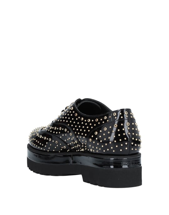 Hogan Black Leather Lace Up Shoes