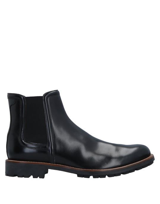 Hogan Black Leather Ankle Boots