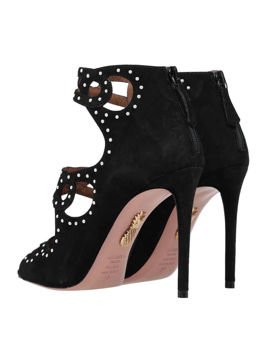 Aquazzura Black Leather Heels