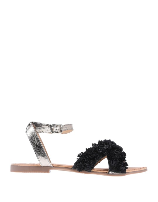 Gioseppo Black Leather Sandals