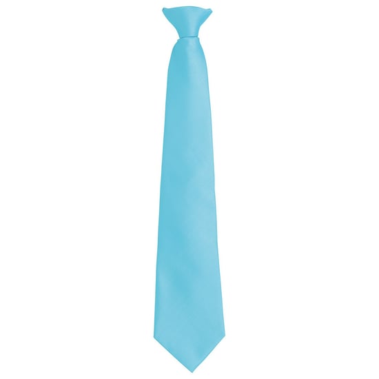 Premier - "Colours Fashion" Krawatte Zum Anklemmen für Herren/Damen Unisex (Türkis) - Image 1