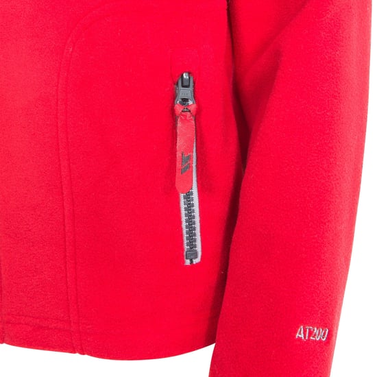 Trespass Jungen Fleecejacke Bieber mit Kapuze (Rot) - Image 4
