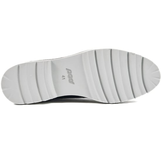 Pod Kortney Leder Damen Navy Lack Brogues Schuhe - Image 3