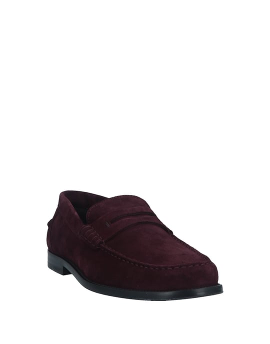 Sergio Rossi Garnet Leather Loafers