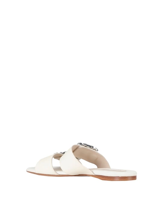 Anna Baiguera Women's Sandals Beige Cotton