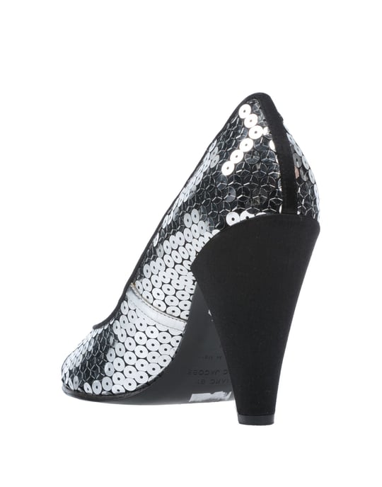 Marc By Marc Jacobs Black Sequinned Peeptoe Heels