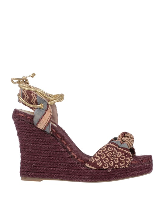 Castañer Women's Sandals Deep Purple Textile Fibres