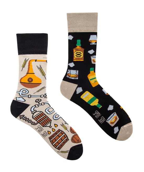 SPOX SOX - Herren & Damen Ungewöhnliche Socken - Whisky - Image 1