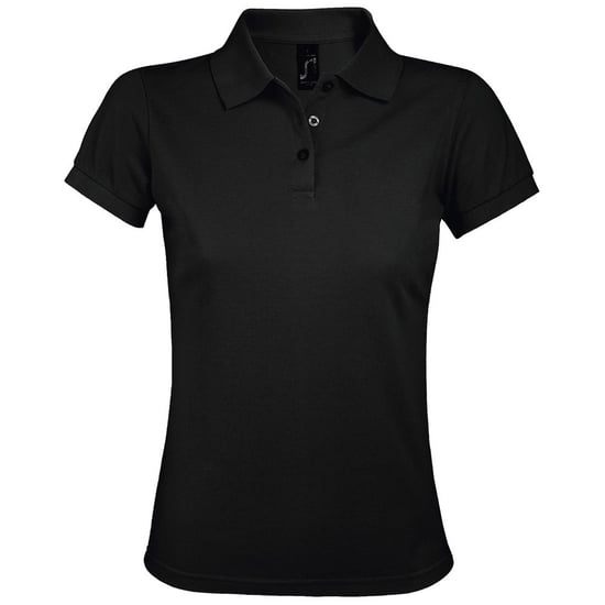 SOLs Womens/Ladies Prime Pique Polo Shirt (Schwarz) - Image 1
