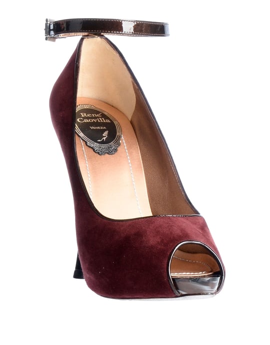 Rene' Caovilla Women's Courts Maroon Leather
