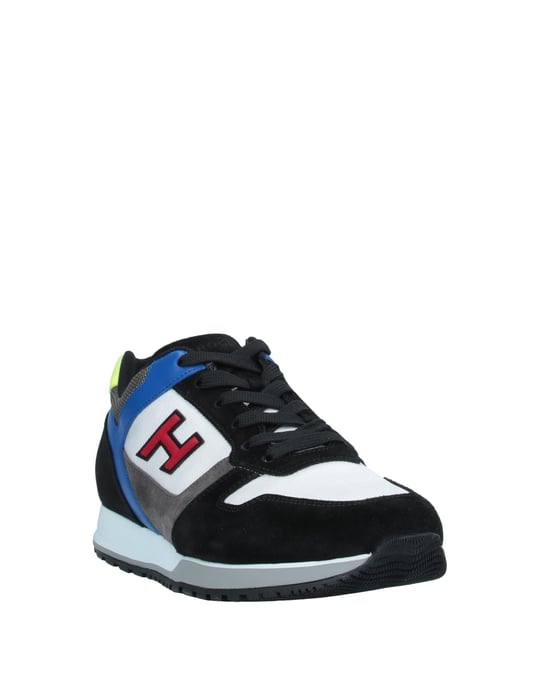 Hogan Black Leather Sneakers