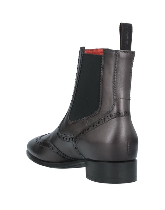 Santoni Women's Ankle Boots Lead Leather