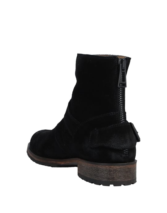 Belstaff Black Leather Ankle Boots