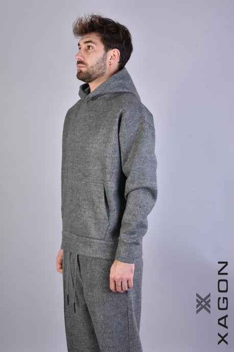 Xagon Sweatshirt Hoodie Men's Grey