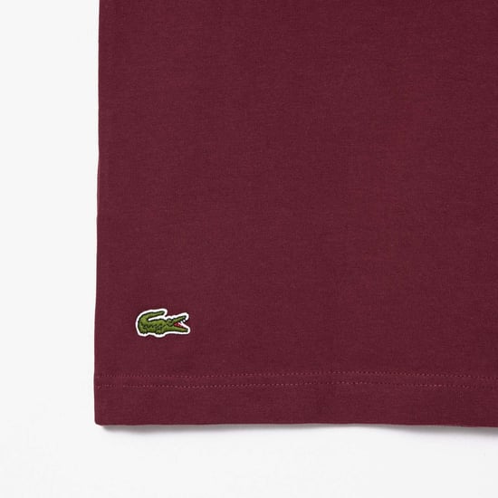 Men's Lacoste Roland-Garros Edition Cotton Tennis T-Shirt in Red