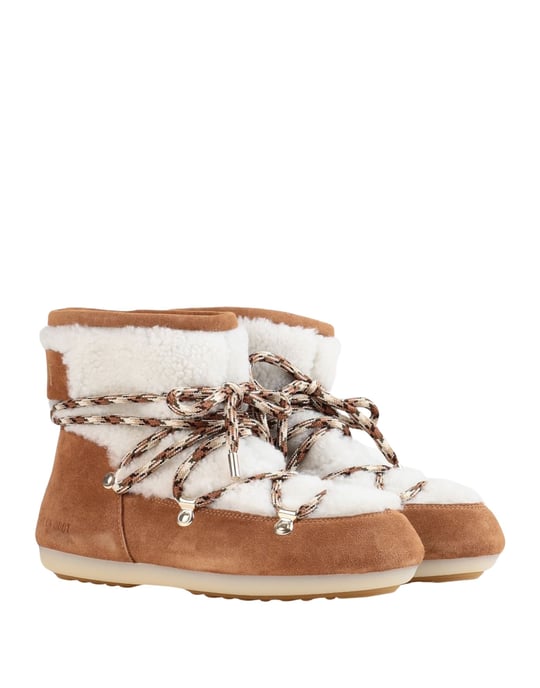 Moon Boot Women's Ankle Boots Camel Sheepskin