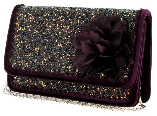 Joe Browns Couture Rebel Bag Couture Womens Bag Black/Purple/Glitter