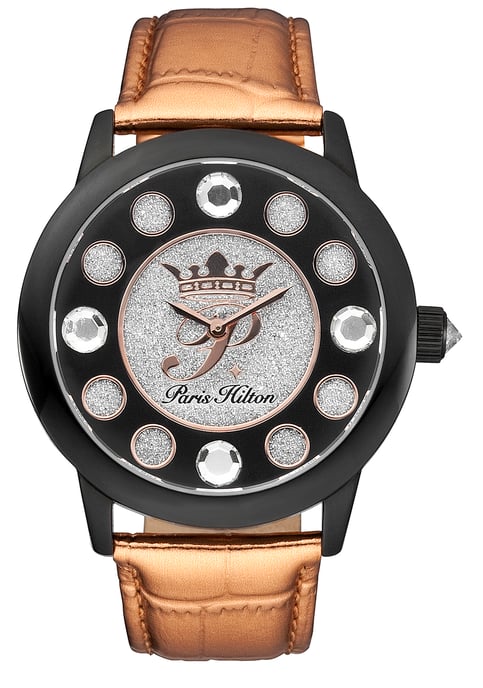 Paris Hilton Womens Fame Black Dial Watch