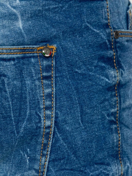 Enzo | Herren Ripped Denim Jeans - Image 5
