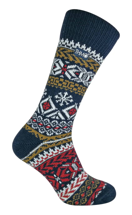 THMO - Herren Vintage Nordic Style dicke thermische Wollmischung Socken - Image 1