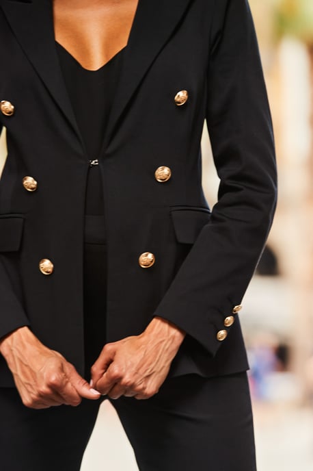Black Military Blazer Jacket