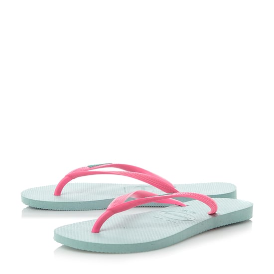 Havaianas Ladies - Colour Pop Slim Logo Detail Flip Flop Sandals - Image 3