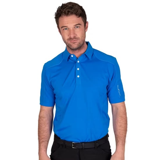 Island Green - Poloshirt Abgesteppt für Herren - Emblem (Marineblau) - Image 1