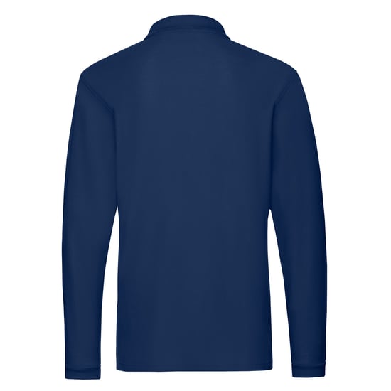 Fruit of the Loom - "Premium" Poloshirt für Herren Langärmlig (Marineblau) - Image 2