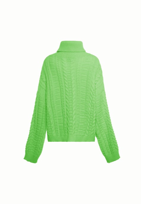 Mymo Pullover Damen Limette - Image 2