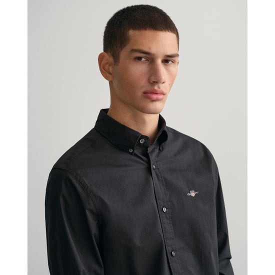 GANT Mens Slim Fit Long Sleeve Poplin Shirt - Image 2