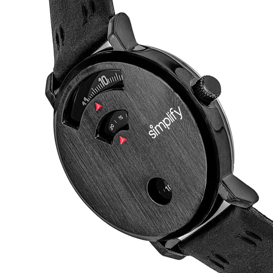 Simplify The 7000 Leather-Band Watch