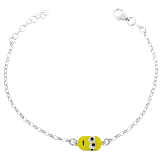 Orphelia 'Minion' Kinder-Set aus 925er Sterlingsilber: Kettenanhänger + Armband - Silber SET-7135 - Image 3