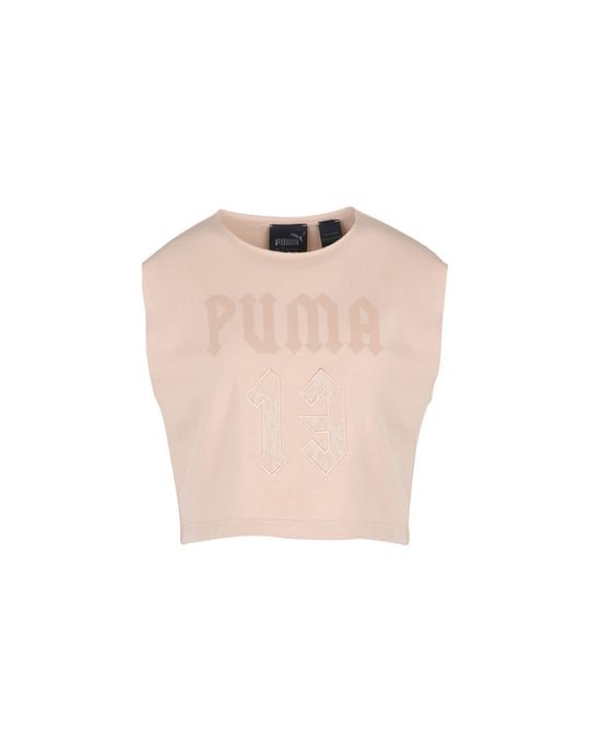 Fenty Puma By Rihanna Pale Pink Cotton Logo Tank