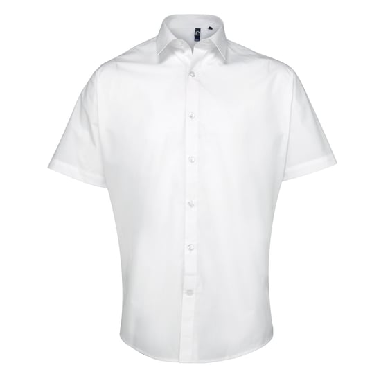 Premier Supreme Herren Hemd / Arbeitshemd, schwere Qualität, kurzärmlig (Weiß) - Image 1