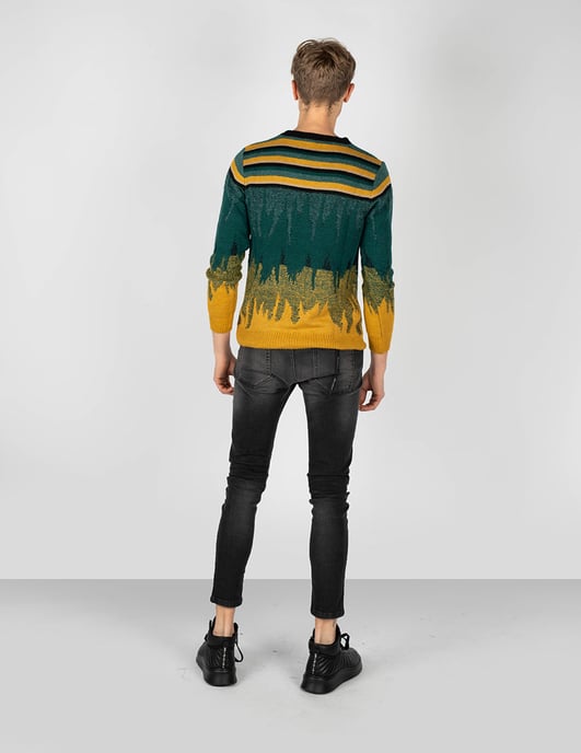 Takeshy Kurosawa Pullover Degrade Herren gelb - Image 4