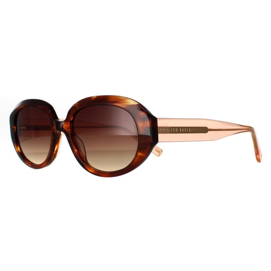 Ted Baker Oval Womens Brown Horn Brown Gradient TB1689 Penny