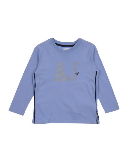 TOPWEAR Armani Junior Sky blue Boy Cotton