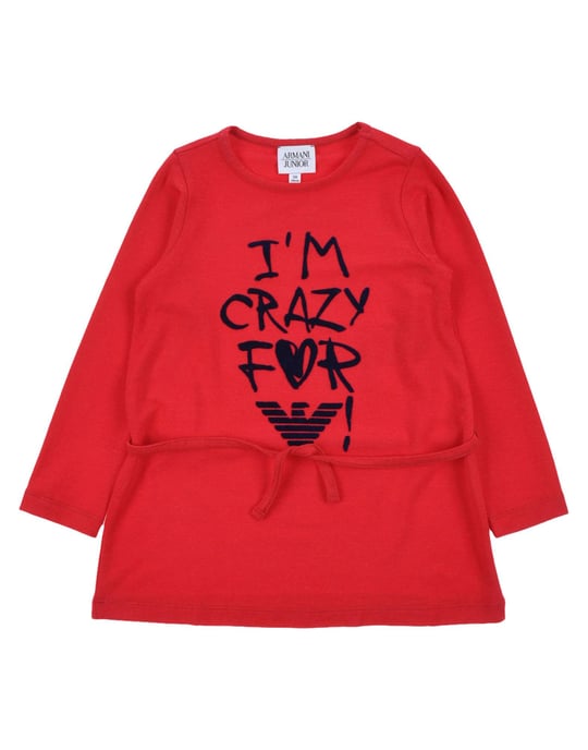 Armani Junior Red Girls T-Shirt