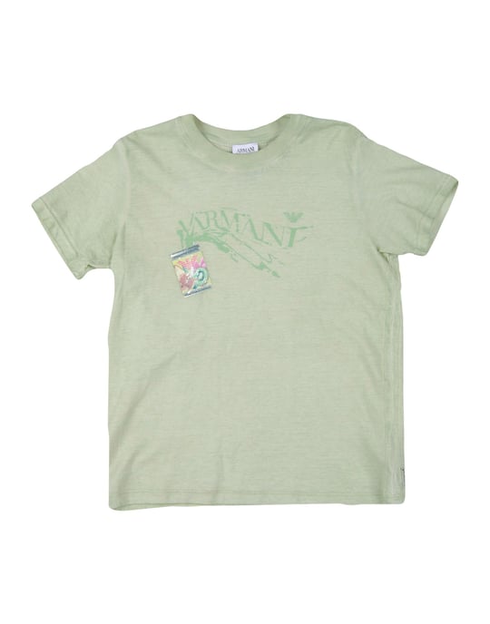 TOPWEAR Armani Junior Light green Girl Cotton