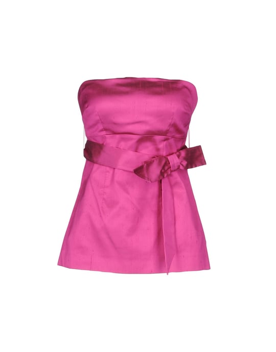 P.A.R.O.S.H. Fuchsia Silk Strapless Top