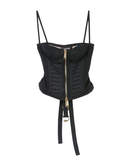 Dsquared2 Black Crepe Camisole