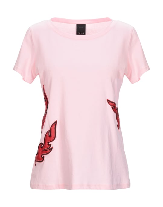 Pinko Women's T-Shirt Pink Cotton